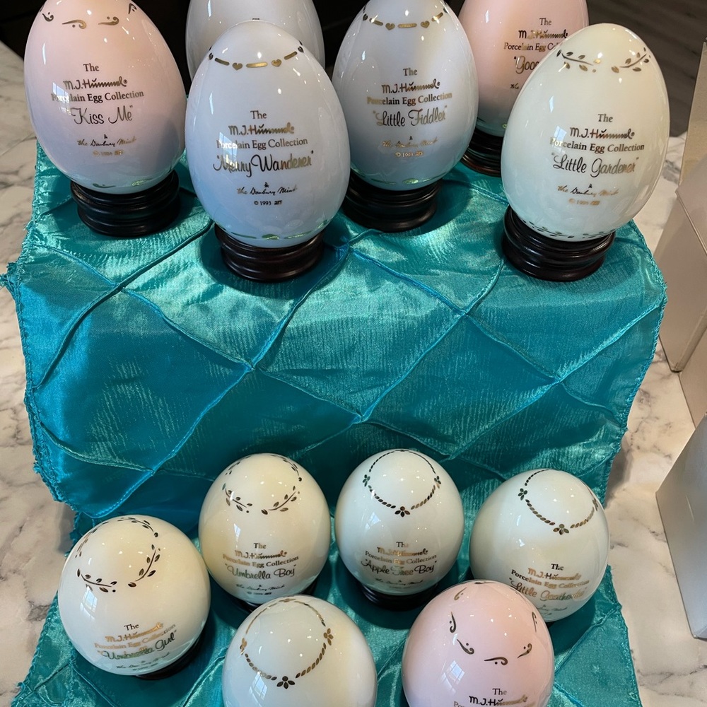 MJ Hummel Porcelain Egg Collection